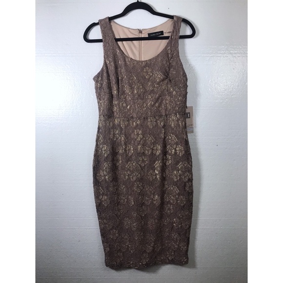 Ivanka Trump Dresses & Skirts - Ivanka Trump New Size 10 Lace Overlay Sheath Dress